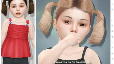 Zoe Hairstyle [Toddler] by DarkNighTt at TSR