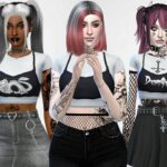 2 Layer Crop Tops by MaruChanBe at TSR