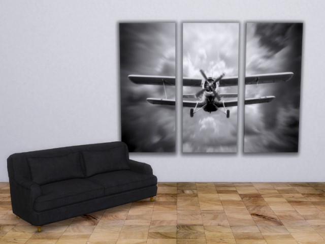 3-piece wall art by Oldbox at All 4 Sims
