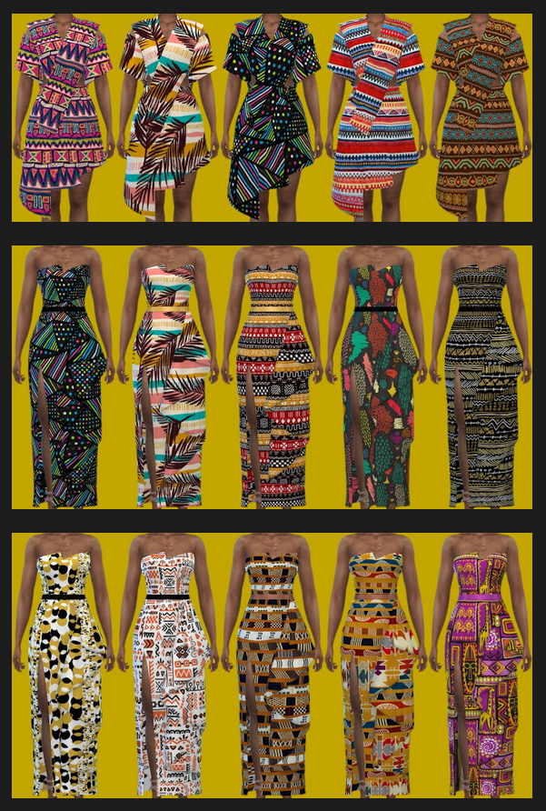 AFRICA Dresses at Annett’s Sims 4 Welt
