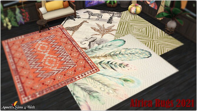 AFRICA Rugs 2021 at Annett’s Sims 4 Welt
