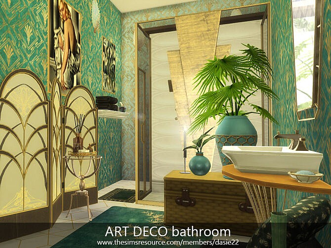 ART DECO bathroom by dasie2 at TSR