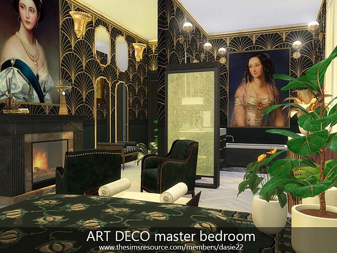 ART DECO master bedroom by dasie2 at TSR