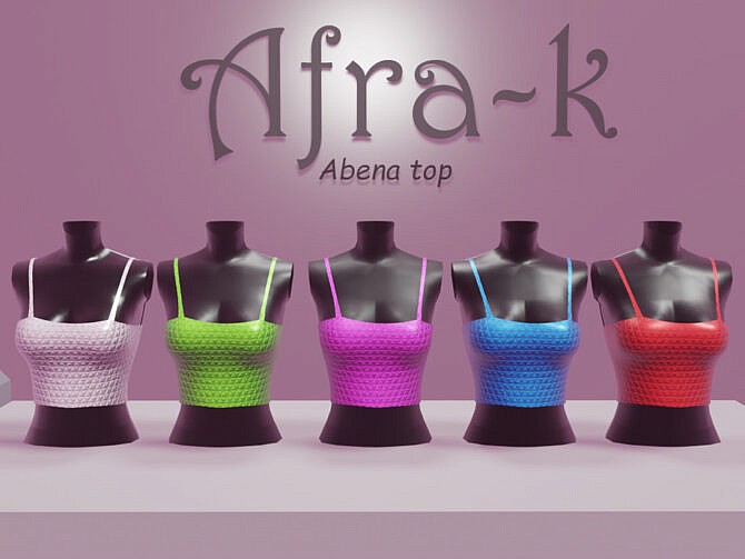 Abena bodice top by akaysims at TSR
