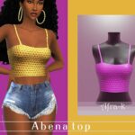 Abena bodice top by akaysims at TSR