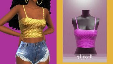 Abena bodice top by akaysims at TSR