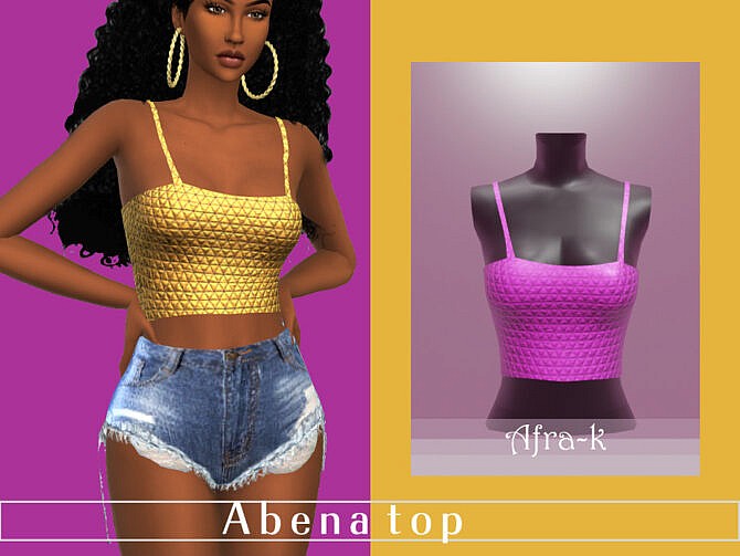 Abena bodice top by akaysims at TSR