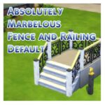 Absolutely Marbelous Fence and Railing Default by Menaceman44 at Mod The Sims 4