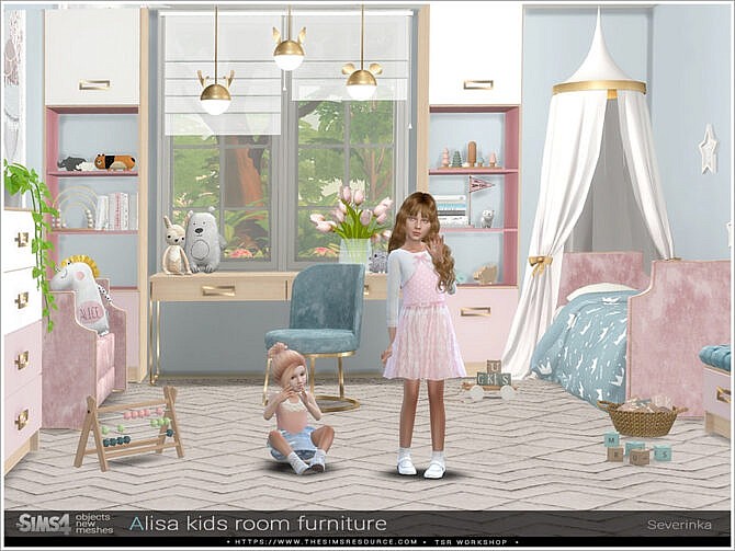 Alisa kidsroom furniture by Severinka at TSR