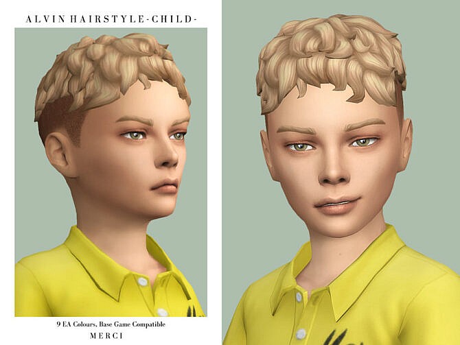 Alvin Maxis Match Hairstyle for boys by Merci at TSR