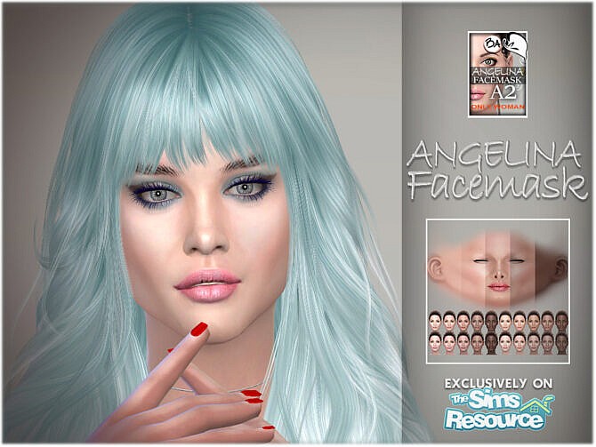 Angelina facemask by BAkalia at TSR