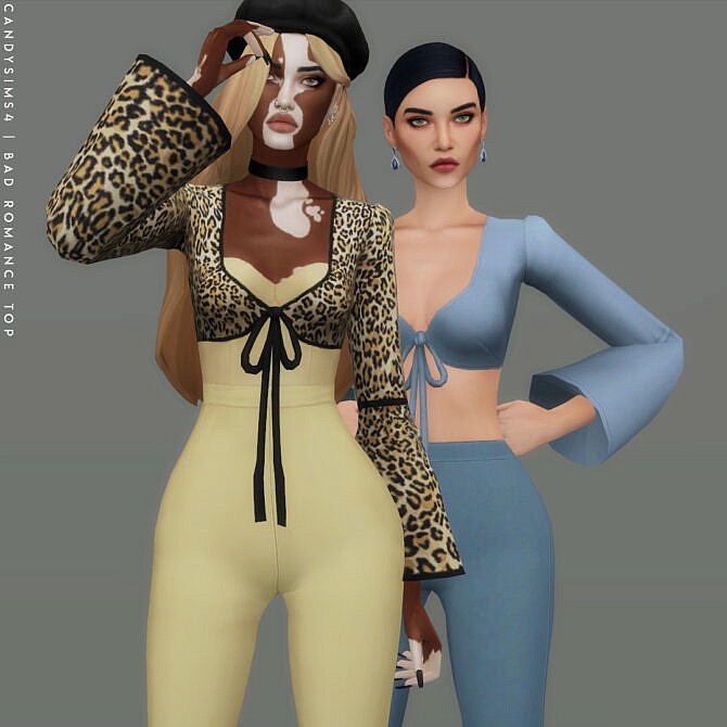 BAD ROMANCE TOP at Candy Sims 4
