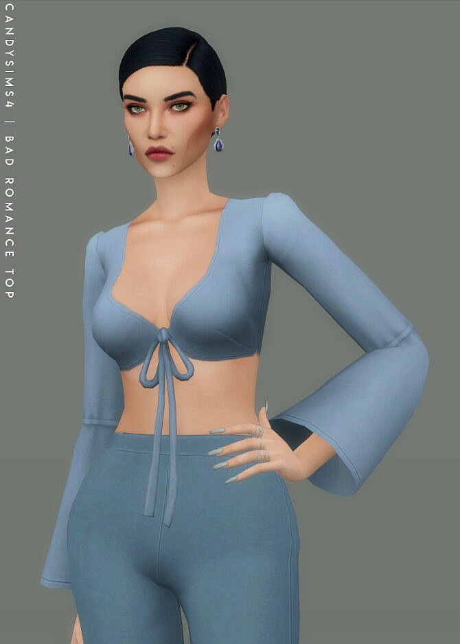 BAD ROMANCE TOP at Candy Sims 4
