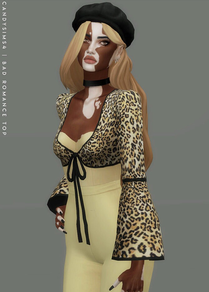 BAD ROMANCE TOP at Candy Sims 4
