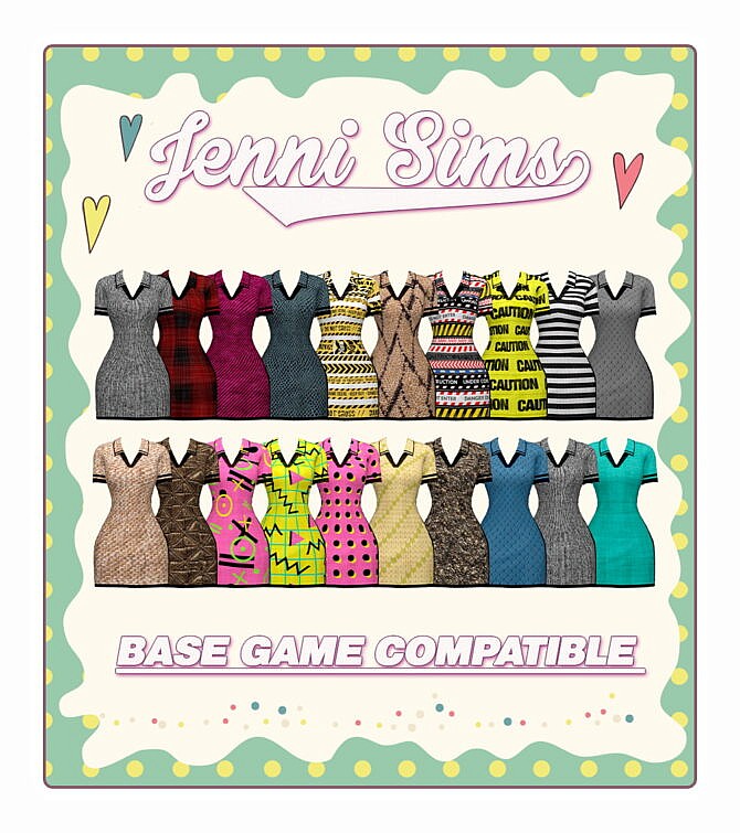 BASE GAME COMPATIBLE DRESS at Jenni Sims