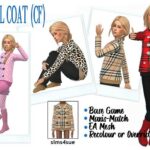 BG WOOL COAT (CF) at Sims4Sue