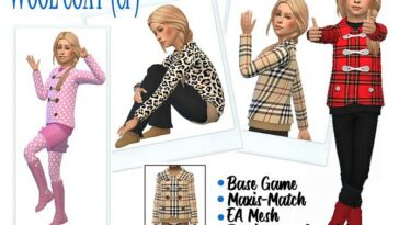 BG WOOL COAT (CF) at Sims4Sue