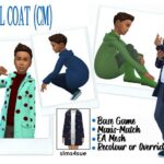 BG WOOL COAT (CM) at Sims4Sue