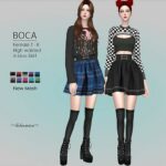 BOCA Mini Skirt by Helsoseira at TSR