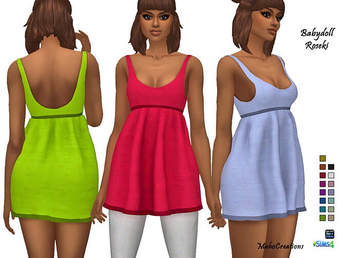 Babydoll Roseki dress by MahoCreations at TSR