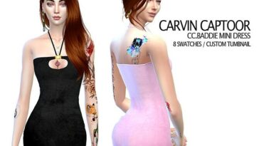 Baddie Mini Dress by carvin captoor at TSR