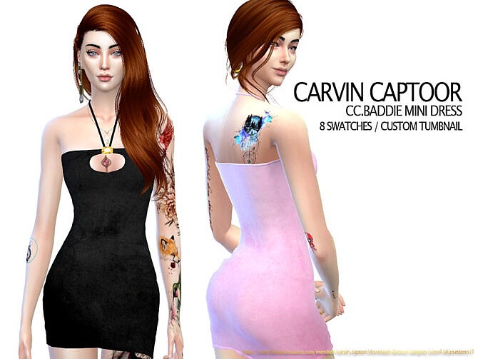 Baddie Mini Dress by carvin captoor at TSR