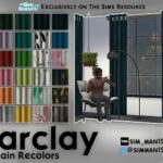 Barclay Curtain Recolors by sim_man123 at TSR