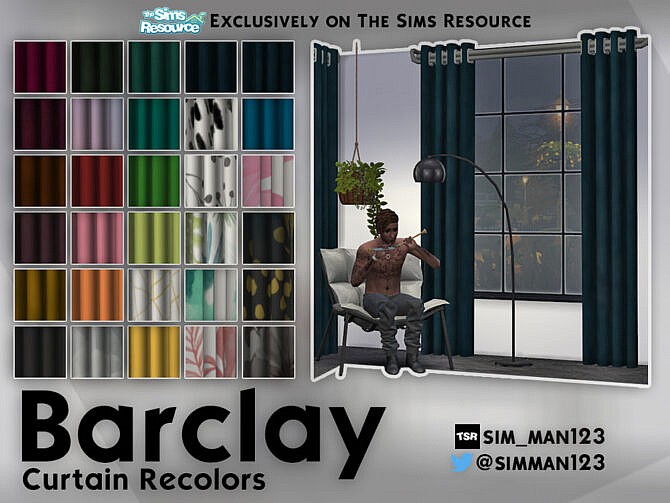 Barclay Curtain Recolors by sim_man123 at TSR