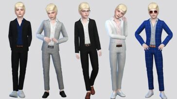 Bastian Boys Suit by McLayneSims at TSR