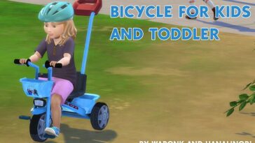 Bicycle For Kids and Toddler by Waronk at Mod The Sims 4