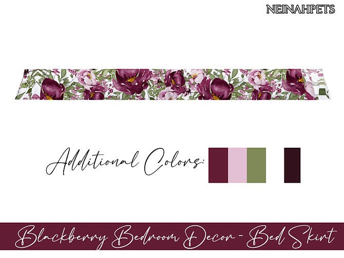 Blackberry Bedroom Decor by neinahpets at TSR
