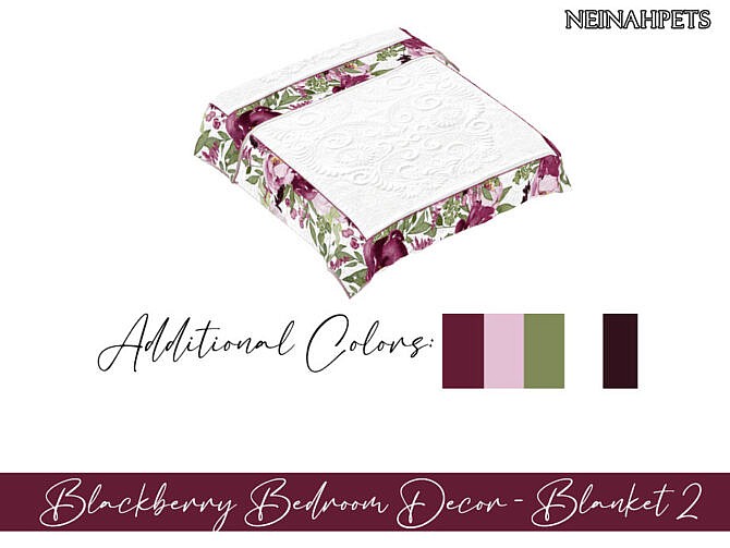 Blackberry Bedroom Decor by neinahpets at TSR
