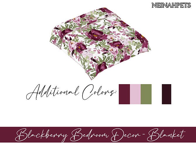 Blackberry Bedroom Decor by neinahpets at TSR
