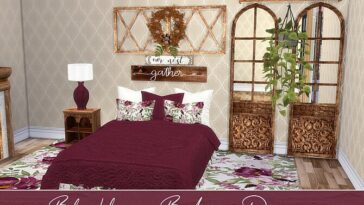 Blackberry Bedroom Decor by neinahpets at TSR