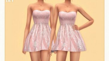 Blush Sweetheart Dress by Black Lily at TSR