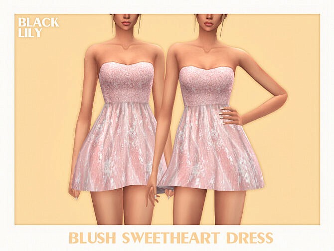 Blush Sweetheart Dress by Black Lily at TSR