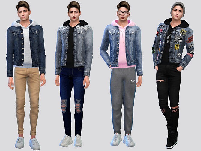 Bon Denim Hoodie Jacket by McLayneSims at TSR