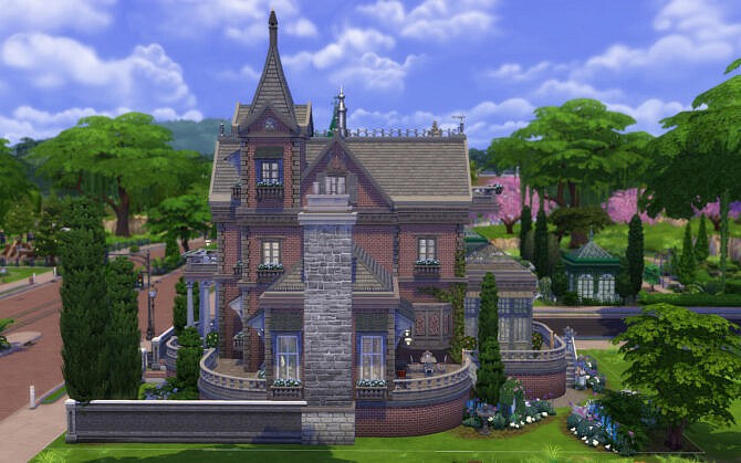 Brick Manor by alexiasi at Mod The Sims 4