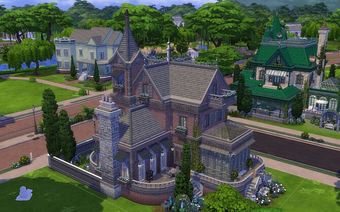 Brick Manor by alexiasi at Mod The Sims 4