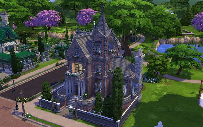 Brick Manor by alexiasi at Mod The Sims 4