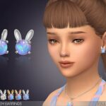 Bunny Gem Earrings For Kids at Giulietta