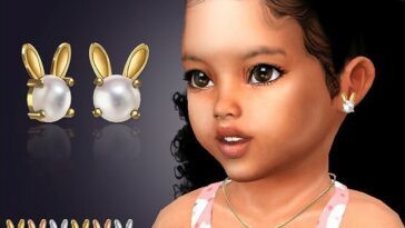 Bunny Gem Earrings For Toddlers at Giulietta