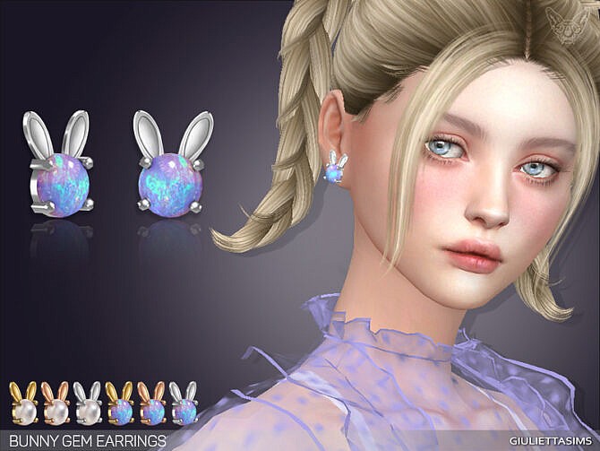 Bunny Gem Earrings at Giulietta