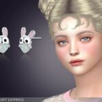 Bunny Heart Earrings by feyona at TSR