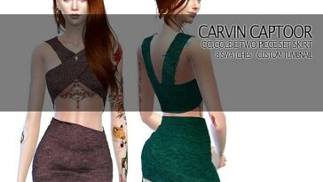 COLBIE TWO PIECE SET SKIRT by carvin captoor at TSR