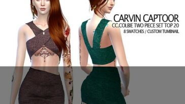 COLBIE TWO PIECE SET TOP by carvin captoor at TSR