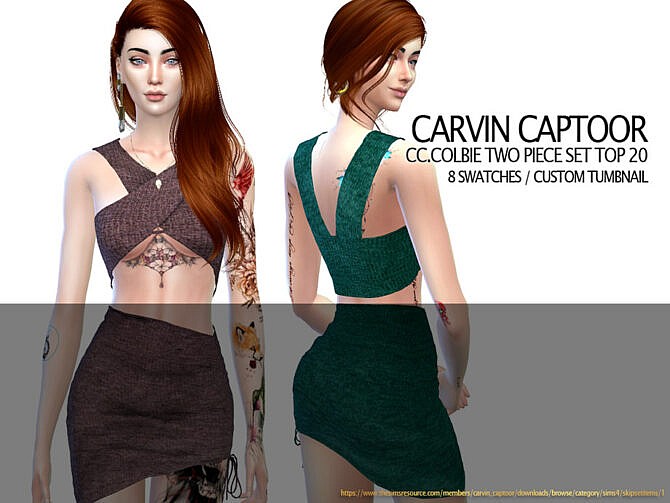 COLBIE TWO PIECE SET TOP by carvin captoor at TSR