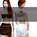 Ciara Cut Out Mini Skirt Set by carvin captoor at TSR