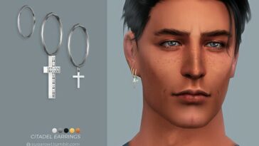 Citadel earrings Male version Right by sugar owl at TSR