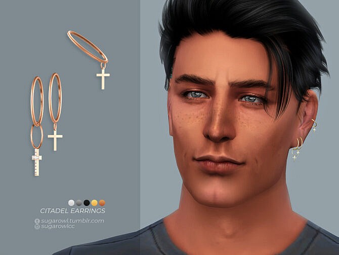 Citadel earrings male version left by sugar owl at TSR